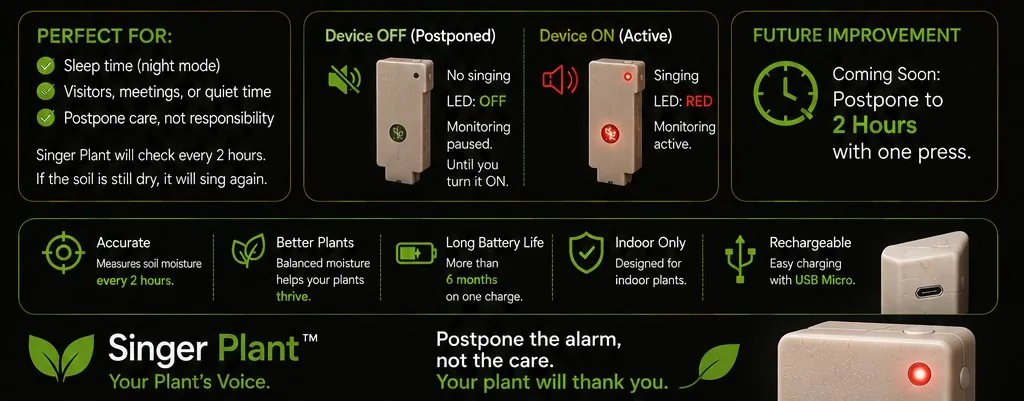 Perfect for, device states, features and future improvement